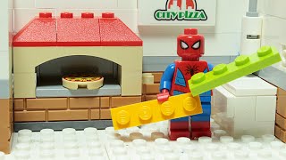 Lego Spiderman Pizza House