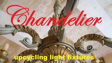 Chandelier - upcycling light fixtures