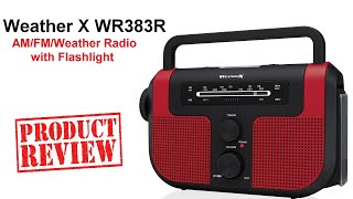 SURVIVAL GEAR: Unboxing and Reviewing Weather X WR383R AM/FM/Weather Radio with Flashlight screenshot 2