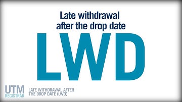 Late Withdrawal After the Drop Date