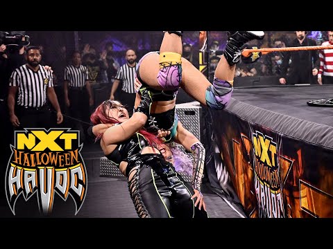 Shirai vs. LeRae – NXT Women’s Title Tables, Ladders & Scares Match: Halloween Havoc, Oct. 28, 2020