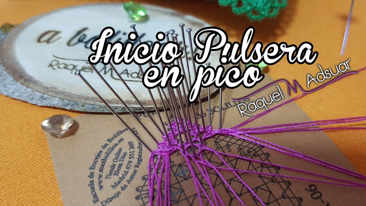 Inicio en Pico de Pulseras, Marcapáginas, Rosarios. Raquel M.Adsuar Bolillotuber