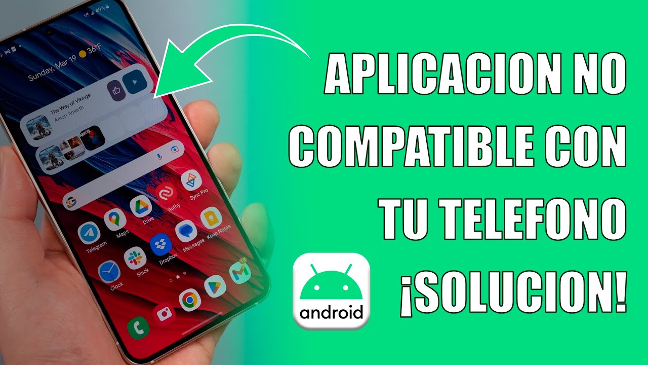 La aplicacion no esta instalada porque la aplicacion no es compatible