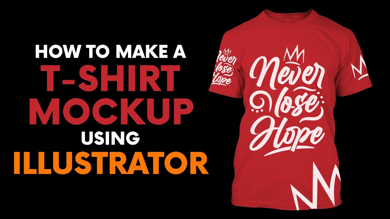 How to make a TSHIRT MOCKUP Using ILLUSTRATOR TShirt Mockup