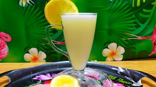 طريقة عمل عصير الليمون باللبن (ڤيتامين سي )? الطبيعي المنعش اللذيذ