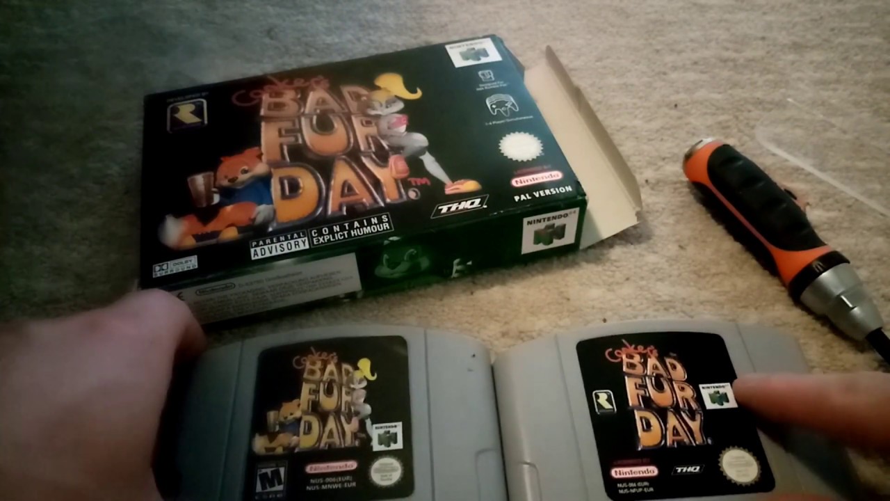 I HAVE BEEN SCAMMED!!! Real vs fake n64 cartridge, conkers bad fur day