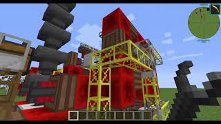 Minecraft Tekkit automatic smelting machine.