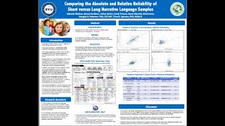 Comparing the Absolute and Relative Reliability of Short vs Long Narrative Samples