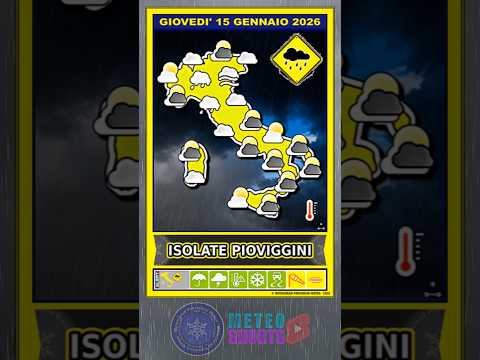 Video Aria Umida e Molto Mite – Previsioni Meteo 15 Gennaio