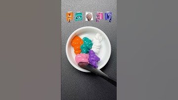 New Emotions, guess the mixed color #satisfying #colormixing #sharkzhan