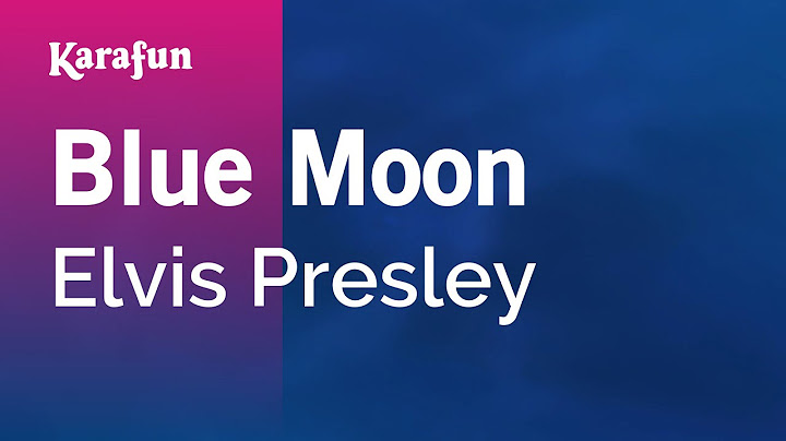 Blue Moon Instrumental version - Instrumental performance video thumbnail