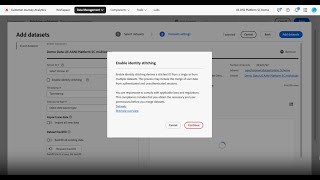 Stitching Enablement and Validation in CJA