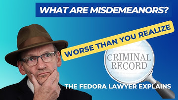 What are misdemeanor crimes?