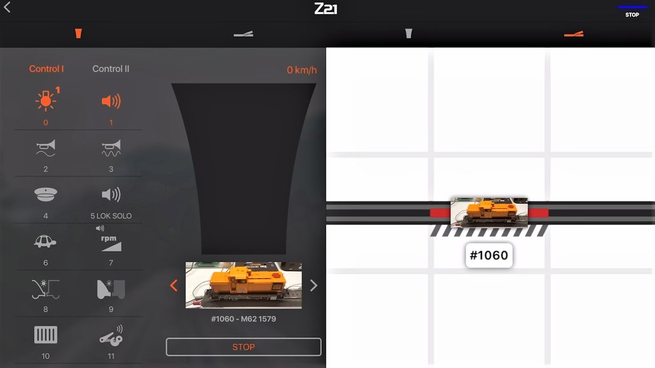 Roco app locomotive picture - YouTube
