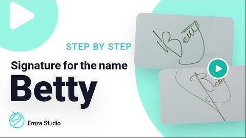 Signature for the name Betty
