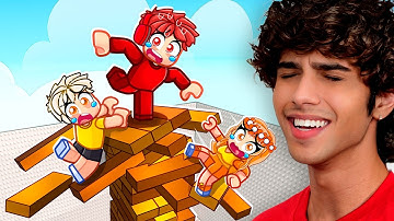 Last One Standing, WINS! (Roblox Jenga Tower)