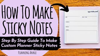 TUTORIAL: HOW TO PRINT ON STICKY NOTES | Printing Post-It Notes Discussion Questions