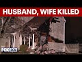 Husband, wife killed after vehicle crashes into NJ home, catches on fire