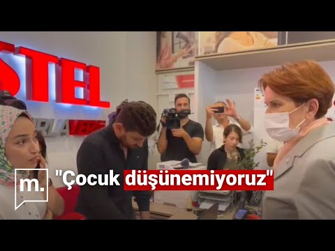 İYİ Parti lideri Meral Akşener ile esnaf arasındaki ilginç diyalog