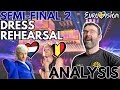 Semifinal 2 dress rehearsal review  analysis  eurovision 2024