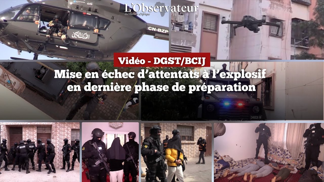 Maroc : Mise en échec d’attentats à l’explosif en dernière phase de préparation
