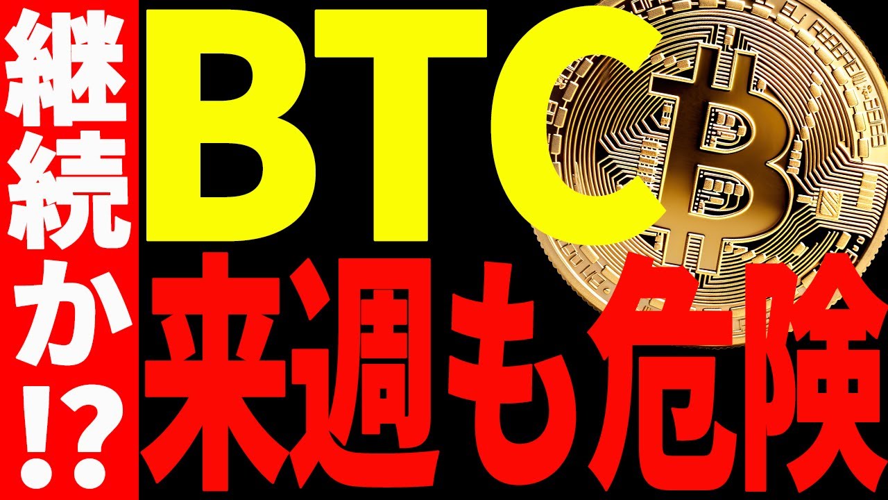 仮想通貨】ビットコイン来週も危険継続か⁉︎今後どこまで落ちる?最新分析を共有！ - YouTube