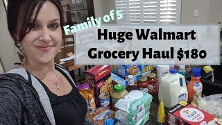 HUGE WALMART GROCERY HAUL // MEAL PLAN //FAMILY OF 5