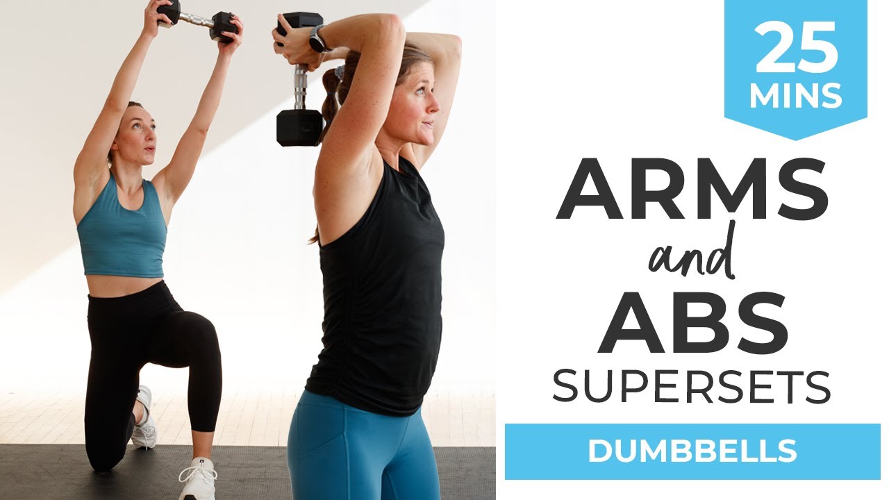 20 Minute Arm Workout with Dumbbells for Women to Tone up Fast