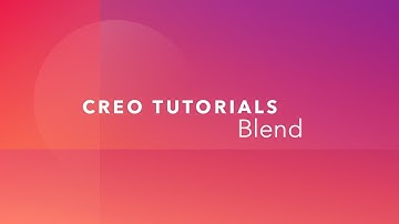 Creo Parametric Tutorial for Beginners | Creo| Blend