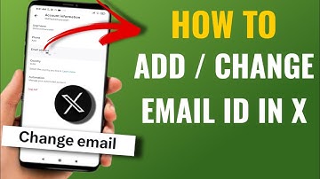 How To Add / Change Email Id In X ( Twitter ) | English