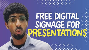 Using google slides for presentations using Poster booking FREE digital signage