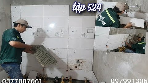 cách đo lỗ khoan ống nước truyền thống chuẩn khi ốp gạch ae thợ mới #524