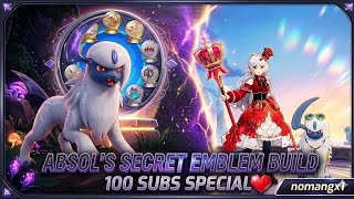 My SECRET Absol Boost Emblem Build Revealed! 🤫 | 100 Subs Special | Pokémon Unite