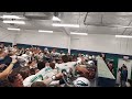 Endicott postgame locker room speech after win against Hardin-Simmons