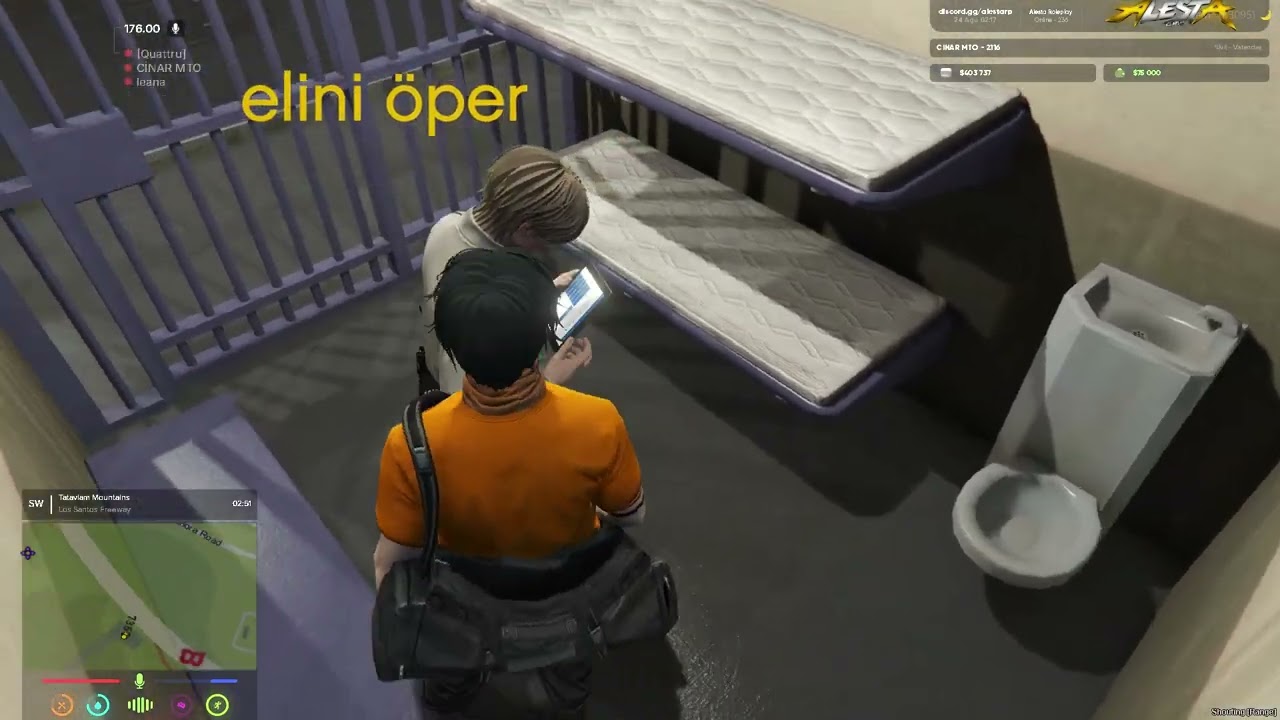 FiveM® by Cfx re   ALESTA Roleplay PD BENİ SUÇLU SANDI ateş açtı (küfür ettim) (pizza çaldım) (5kamu