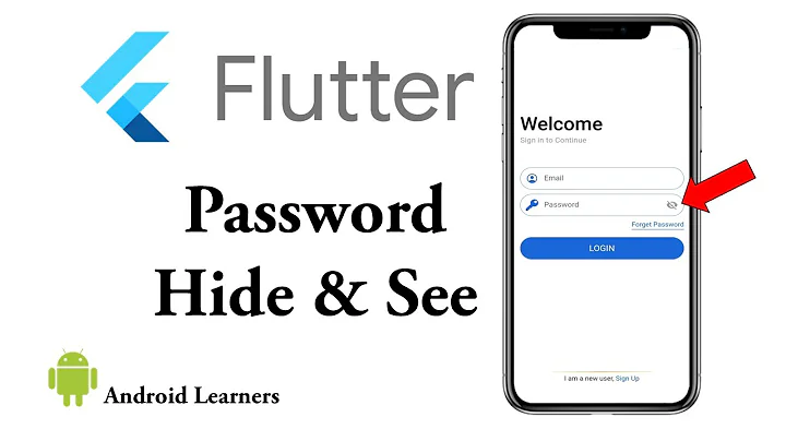 How to show/hide password in TextField in flutter?