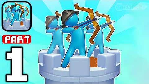 Archery Bastions: Castle War - Gameplay Walkthrough Part 1 Take the bow and attack (Android,iOS)