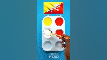 Guess What Color this Flag makes! #satisfying #colormixing #asmr #mixedcolors #shorts