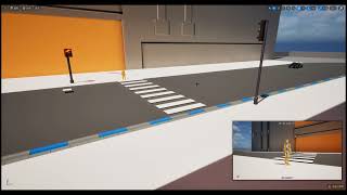 Unreal Engine 5 AI Navigation System - Traffic Light Detection and random walk