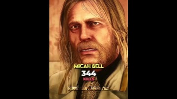 RDR2 characters and their kill count💀 | #shorts #rdr2