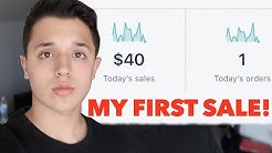 How To Make Your First Sale Online! (Shopify Dropshipping For Beginners)