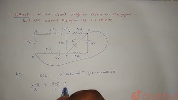In the circuit diagram shown in find the current through the `1Omega` resistor.