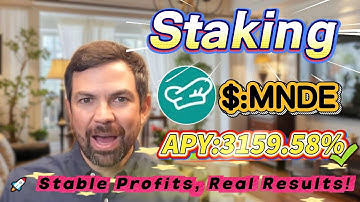 🧠 Solana staking for beginners — real MNDE mining with stable 3159.58% APY returns!