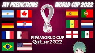 My Predictions For the FIFA World Cup 2022!