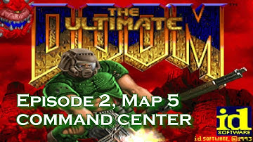 Ultimate Doom 100% walkthrough - E2M5: Command Center