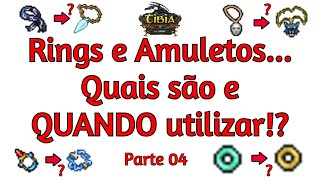 Tibia  Amuletos e Rings QUAIS são e QUANDO devo usar!? Parte 04 