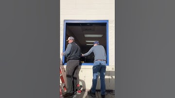 Curious about how a commercial grade windows gets installed?? #glazing #406 #windows