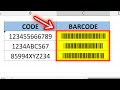 How to Create Barcodes In Excel (in 2 minutes)