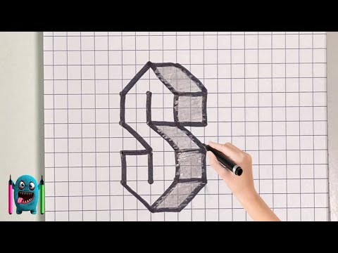 3 Boyutlu S Harfi Çizimi How to Draw Letter S
