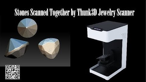 Multiple Gemstones Scanned by Thunk3D Jewelry Scanner